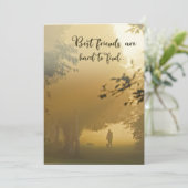 Dog Sympathy Card - Die besten Freunde sind schwer Karte (Stehend Vorderseite)