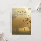 Dog Sympathy Card - Die besten Freunde sind schwer Karte (Vorderseite/Rückseite Beispiel)