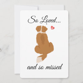 Dog Sympathy Card druckbar - Sofortdownload Einladung