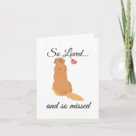Dog Sympathy Card druckbar - Sofortdownload Einladung