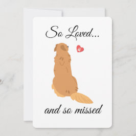 Dog Sympathy Card druckbar - Sofortdownload Einladung