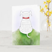 Dog Sympathy Card - Impressionen auf unserem Herze Karte (Gelbe Blume)