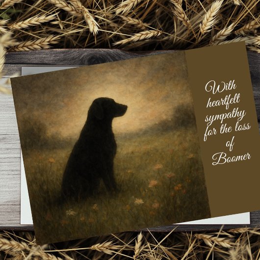 Dog Sympathy Card Karte
