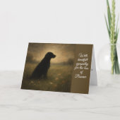Dog Sympathy Card Karte (Vorderseite)