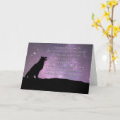 Dog Sympathy Card With Spiritual Poem Karte (Gelbe Blume)