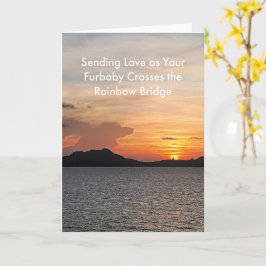 Dog Sympathy Card - Wolke im Himmel Karte