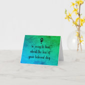 Dog Sympathy-Karte von dalDesignNZ Karte (Gelbe Blume)