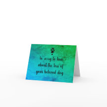 Dog Sympathy-Karte von dalDesignNZ