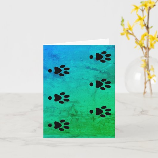 Dog Sympathy-Karte von dalDesignNZ Karte (Gelbe Blume)