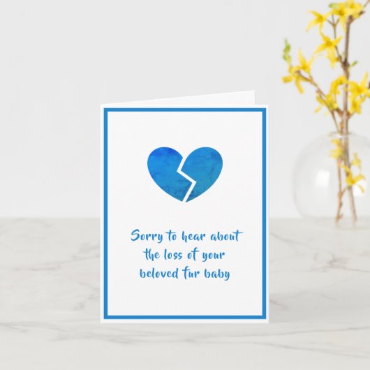 Dog Sympathy-Karte von dalDesignNZ Karte (Gelbe Blume)