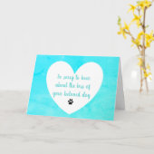 Dog Sympathy-Karte von dalDesignNZ Karte (Gelbe Blume)