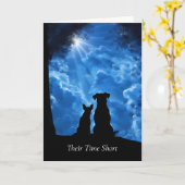 Dog Sympathy Loss of Dog General  Karte (Gelbe Blume)