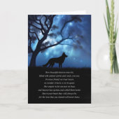 Dog Sympathy with Spiritual Poem of Heaven Karte (Vorderseite)