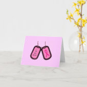 Dog Tag Card Karte (Gelbe Blume)