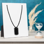 Dog-Tag Fotoplatte (Seite)