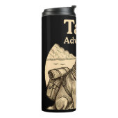 Dog Tails of Adventure Funny Dog Lover Hiking  Thermosbecher (Nach links gedreht)