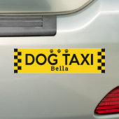 Dog Taxi an Personalisierung Taxi für spaßige Hund Autoaufkleber (Auf Auto)