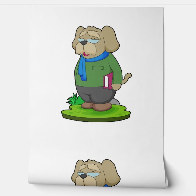 Dog Teacher Book Tapete (Abrollen)