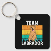 Dog Team Labrador Lover Schlüsselanhänger (Vorderseite)