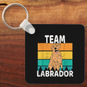 Dog Team Labrador Lover Schlüsselanhänger (Vorderseite)