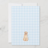 Dog Theme 1st Birthday Invite Einladung (Rückseite)