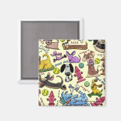 Dog Themed Collage Magnet (Vorderseite/Rückseite)