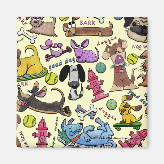 Dog Themed Collage Magnet (Vorne)