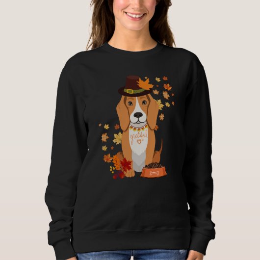 Dog Themed Erntedank Sweatshirt (Vorderseite)