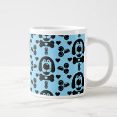 Dog Themed Gemustert Jumbo-Tasse (Rechts)