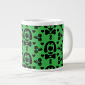 Dog Themed Gemustert Jumbo-Tasse (Vorderseite Rechts)