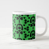 Dog Themed Gemustert Jumbo-Tasse (Rechts)