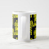 Dog Themed Gemustert Jumbo-Tasse (Rückseite)