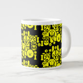 Dog Themed Gemustert Jumbo-Tasse (Vorderseite Rechts)