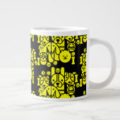 Dog Themed Gemustert Jumbo-Tasse (Rechts)