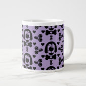 Dog Themed Gemustert Jumbo-Tasse (Vorderseite Rechts)