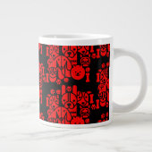Dog Themed Gemustert Jumbo-Tasse (Rechts)