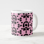 Dog Themed Gemustert Jumbo-Tasse (Vorderseite Rechts)