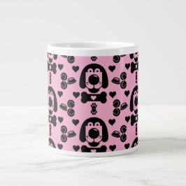 Dog Themed Gemustert Jumbo-Tasse