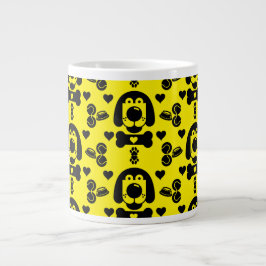 Dog Themed Gemustert Jumbo-Tasse