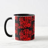 Dog Themed Gemustert Tasse (Links)