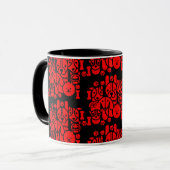 Dog Themed Gemustert Tasse (Vorderseite Links)