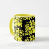 Dog Themed Gemustert Tasse (Vorderseite Links)