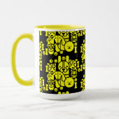 Dog Themed Gemustert Tasse (Links)