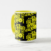 Dog Themed Gemustert Tasse (Vorderseite Links)
