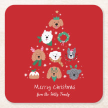 Dog Themed Red Christmas