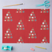 Dog Themed Red Christmas Seidenpapier (Basteln)