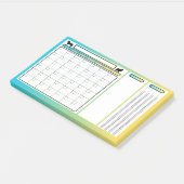 Dog Themed Undated Monthly Calendar Post-It Notes Klebezettel (angewinkelt)