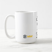 Dog Therapy Mug – Minimalist Pet Line Art Coffrt P Kaffeetasse (Links)