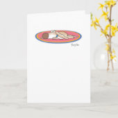 DOG TIRED KARTE (Gelbe Blume)