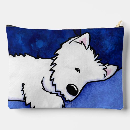 Dog Tired Westie Zubehörtasche (Rückseite)